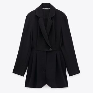 ZARA Blazer Jumpsuit Black